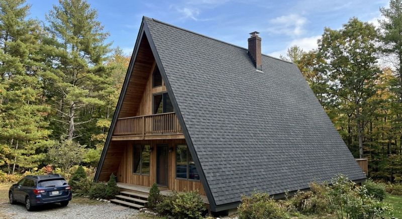 A Frame Roof Installation in Rockingham County, NH