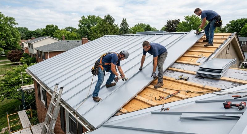 Aluminum Roof Installation in Milford, NH