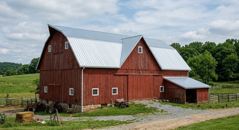 Barn Roof Replacement in Andover, MA