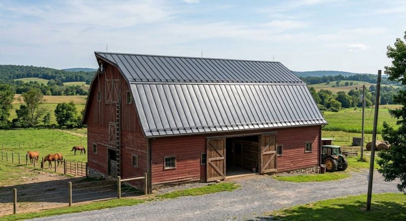 Barn Roof Replacement in Bedford, NH