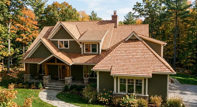 Cedar Roof Installation in Auburn, NH