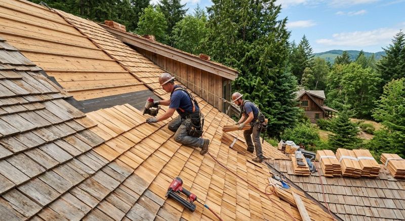 Cedar Roof Installation in Exeter, NH