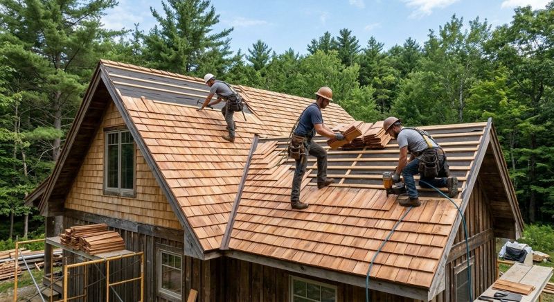 Cedar Roof Installation in Georgetown, MA