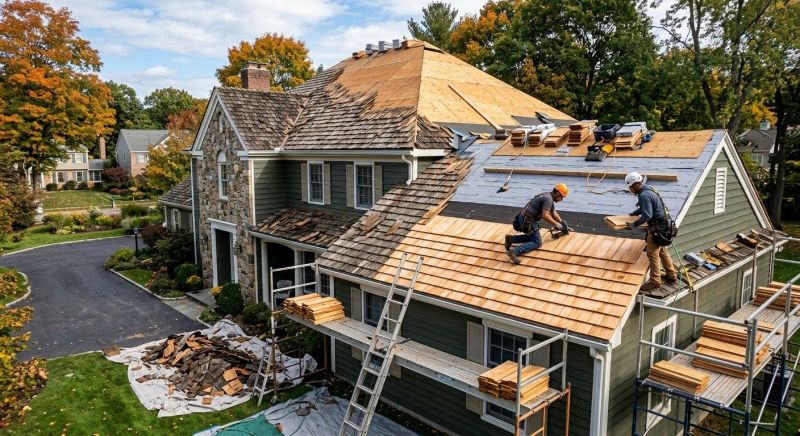 Cedar Roof Replacement in Exeter, NH