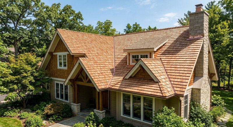 Cedar Shake Roof Construction in Carlisle, MA