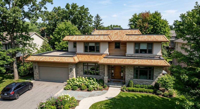 Cedar Shake Roof Construction in Dracut, MA