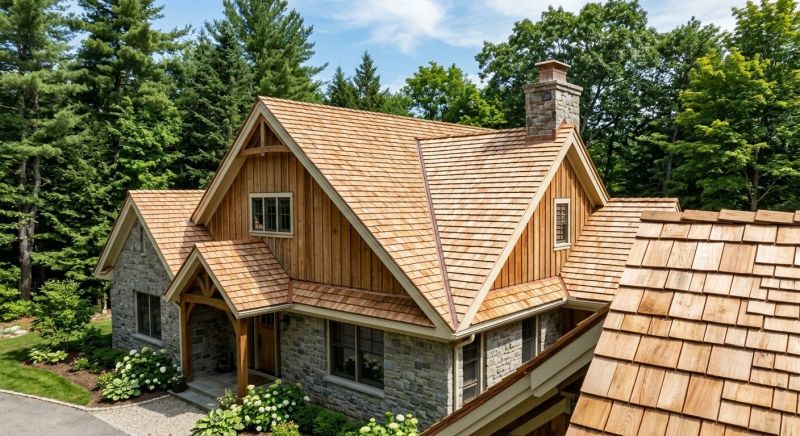 Cedar Shake Roof Construction in Tewksbury, MA