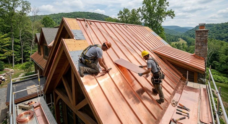Copper Roof Installation in Rockingham County, NH
