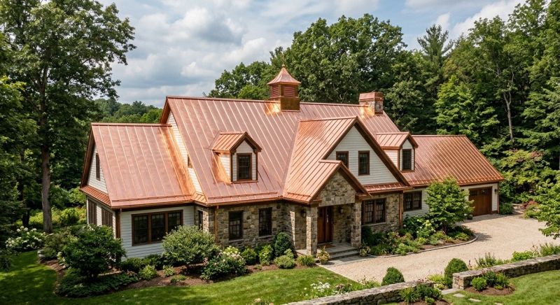 Copper Roof Replacement in Rockingham County, NH