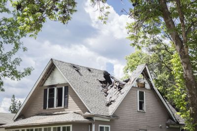 Damaged Roof Replacement in Wilmington, MA