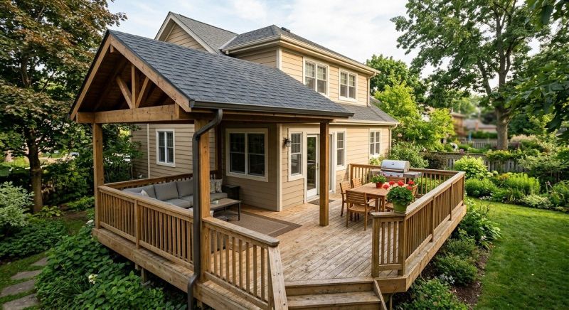 Deck Roof Construction in Rockingham County, NH