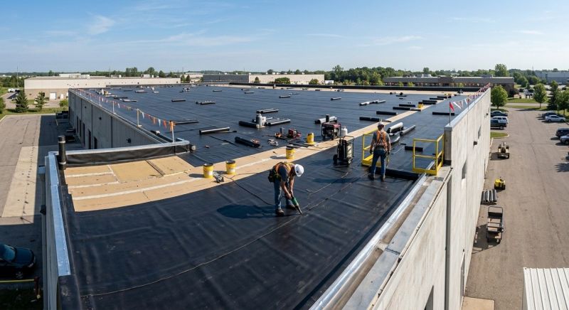 Epdm Roof Installation in Newbury, MA