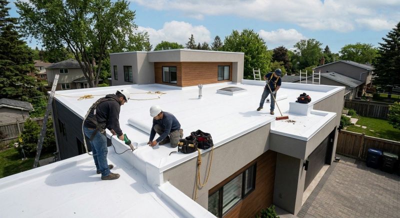 Flat Roof Installation in Bow, NH