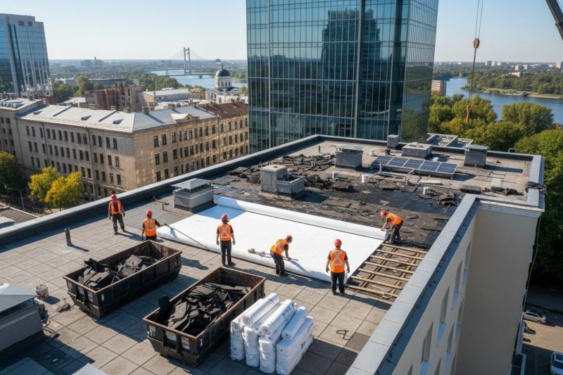 Flat Roof Replacement in Hudson, NH