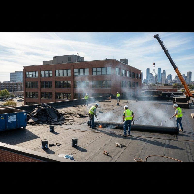 Single Ply Roof Replacement in Rockingham County, NH