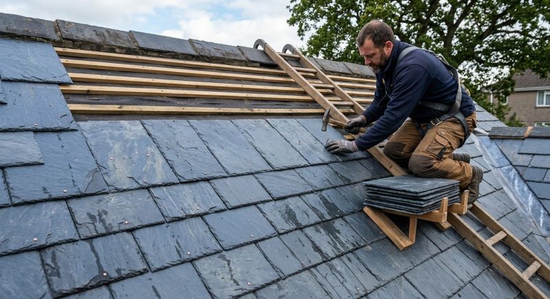Slate Roof Construction in Andover, MA