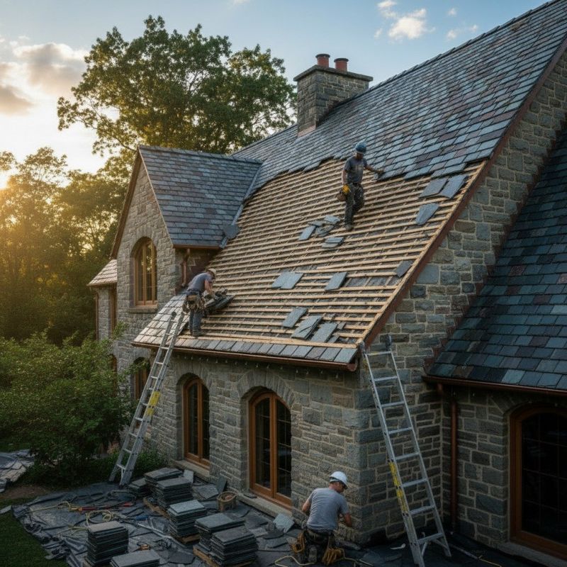 Slate Roof Replacement in Exeter, NH