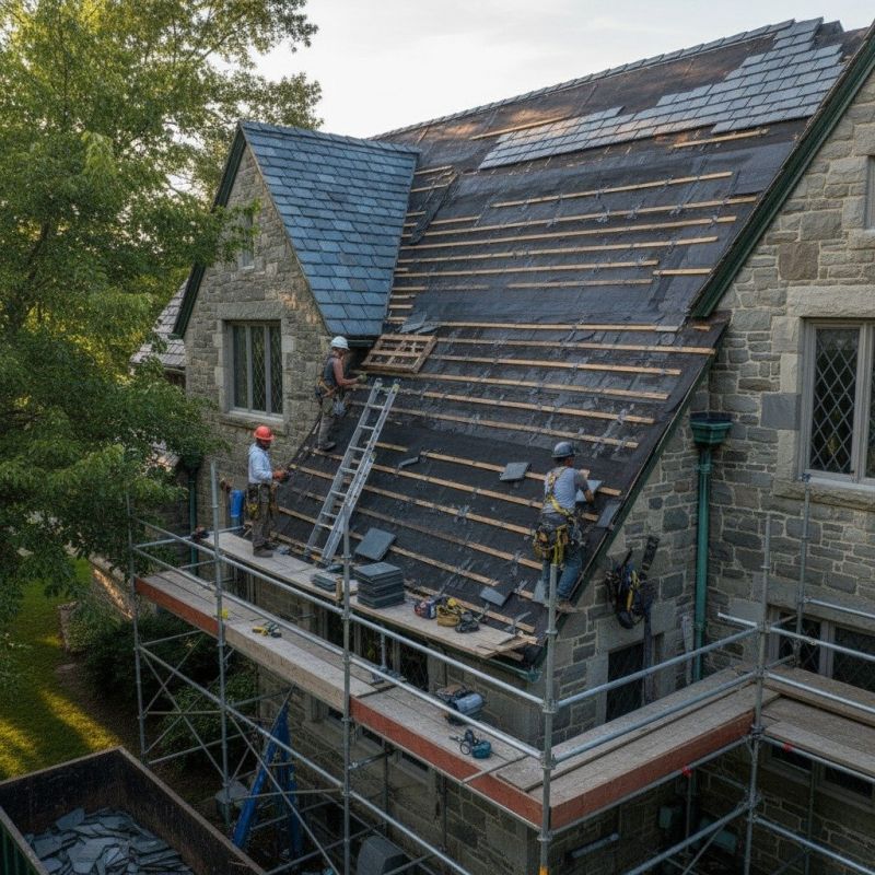Slate Roof Replacement in Hampstead, NH