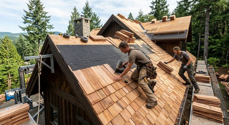 Wood Roofing Installation in Bedford, NH
