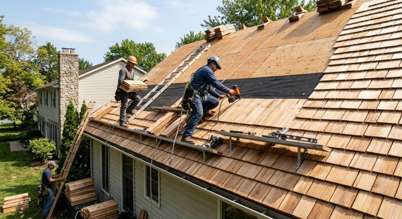 Wood Roofing Installation in Raymond, NH