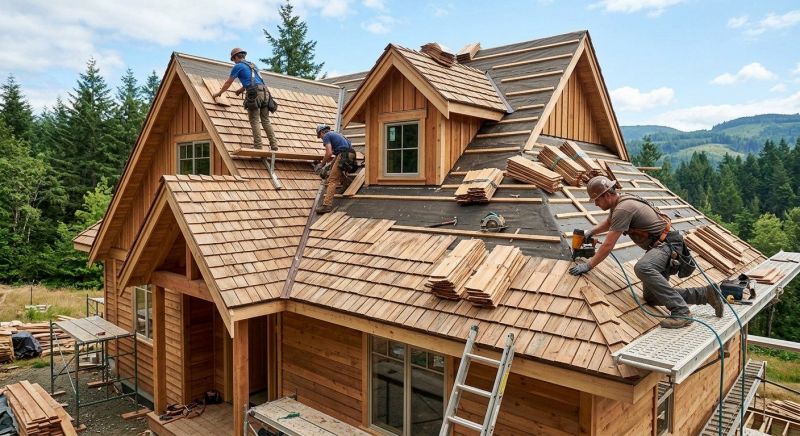 Wood Roofing Installation in Westford, MA