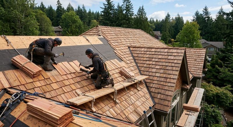 Wood Roofing Installation in Westford, MA