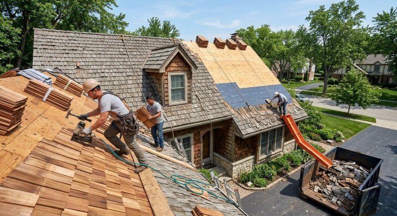 Wood Shake Roof Replacement in Hampton, NH
